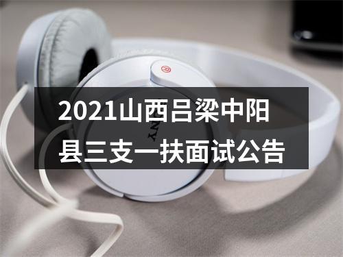 2021山西吕梁中阳县三支一扶面试公告 图片