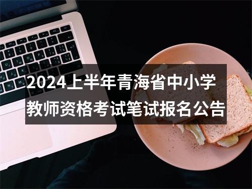 2024上半年青海省中小学教师资格考试笔试报名公告 图片