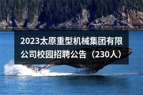 2023太原重型机械集团有限公司校园招聘公告（230人） 图片