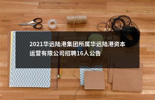 2021华远陆港集团所属华远陆港资本运营有限公司招聘16人公告 图片